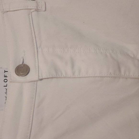 Loft White Jeans with Blue Side Stripe - Picture 6 of 14